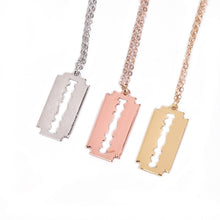 Load image into Gallery viewer, The Razor Blade Pendant Necklace
