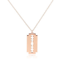Load image into Gallery viewer, The Razor Blade Pendant Necklace
