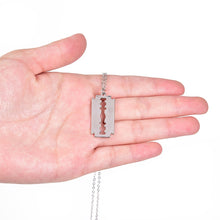 Load image into Gallery viewer, The Razor Blade Pendant Necklace
