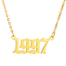 Load image into Gallery viewer, BIRTH YEAR NECKLACE
