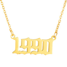 Load image into Gallery viewer, BIRTH YEAR NECKLACE
