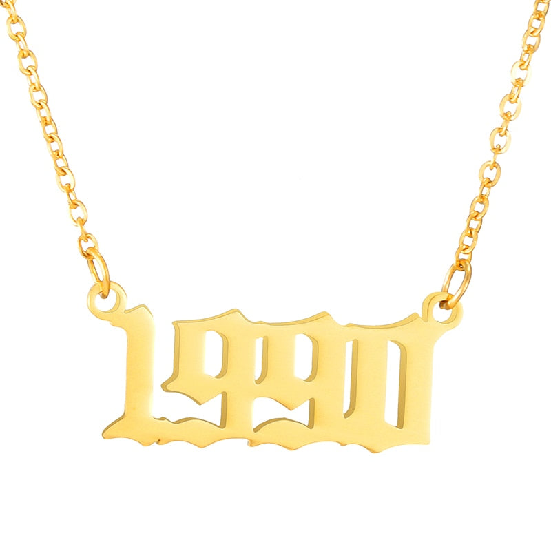 BIRTH YEAR NECKLACE