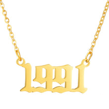 Load image into Gallery viewer, BIRTH YEAR NECKLACE
