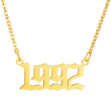 Load image into Gallery viewer, BIRTH YEAR NECKLACE
