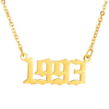 Load image into Gallery viewer, BIRTH YEAR NECKLACE
